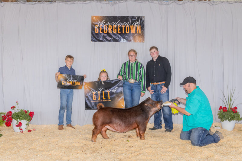 4th Overall Gilt and Champion Duroc
