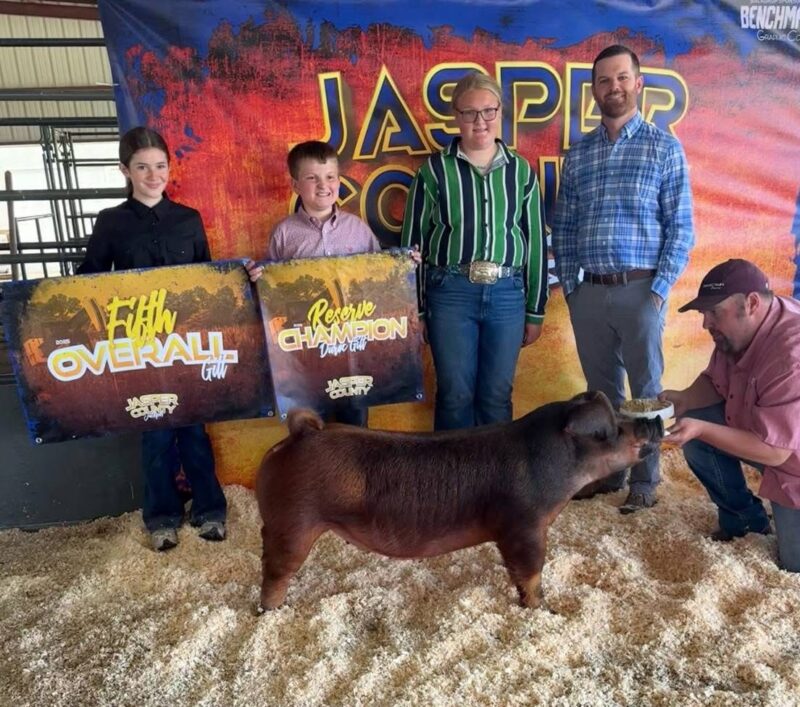 5th Overall Gilt and Reserve Champion Duroc