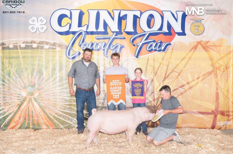 6th Overall Breeding Gilt and Champion Chester